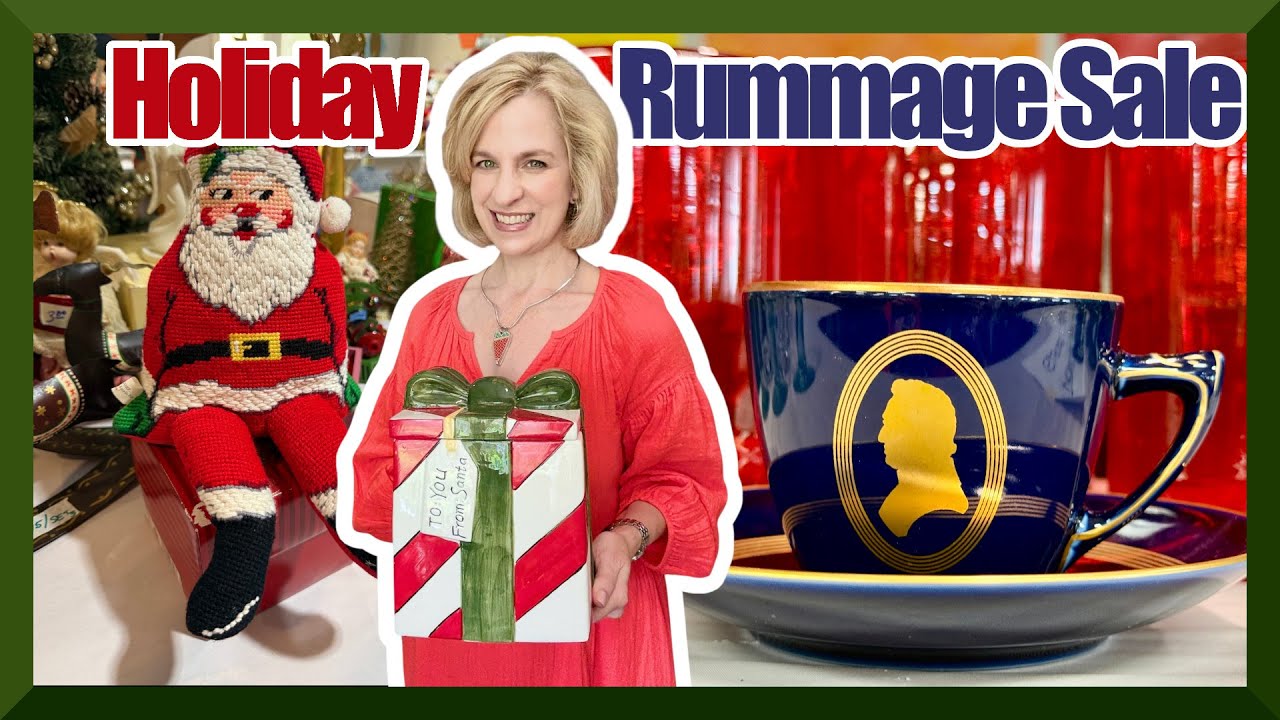 🎄 I Found TOP BRANDS at a Christmas Rummage Sale! Holiday decor and great gifts! 🎁 