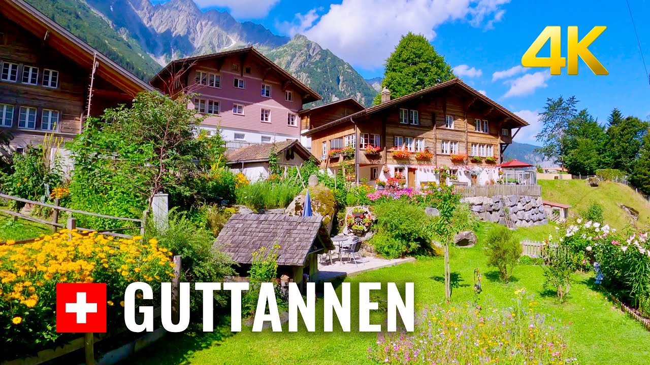 Guttannen Switzerland, a beautiful village in the Swiss Alps