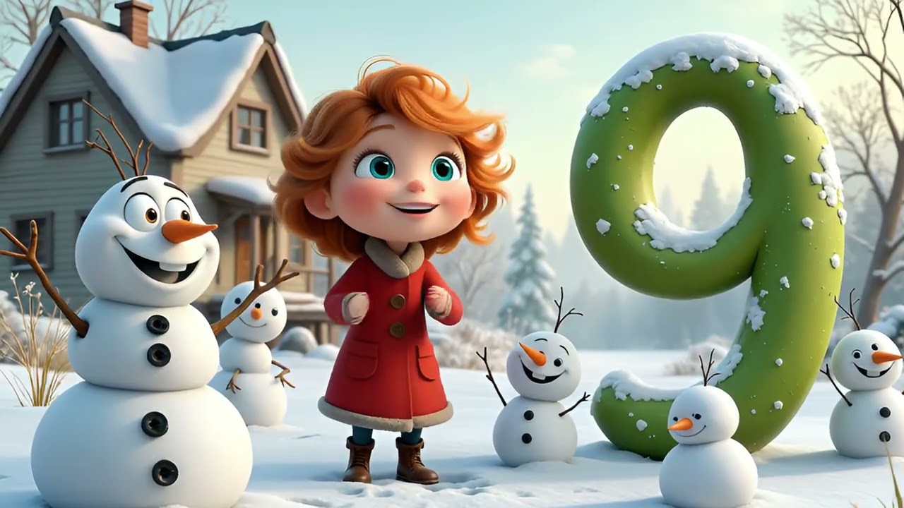 ❄️Ten Little Snowmen In The Snow | Counting Song 1-10 for Kids⛄