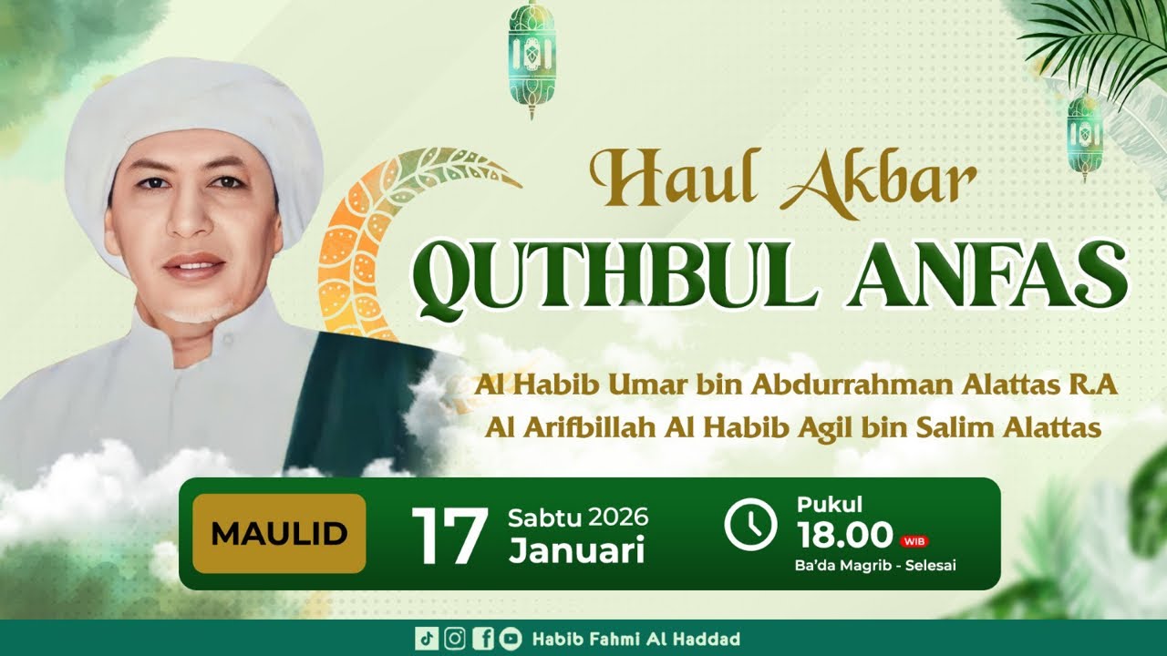 Maulid Haul Akbar Kaliwates Jember 2026 | Habib Umar bin Abdurrahman Alattas & Habib Agil Alattas