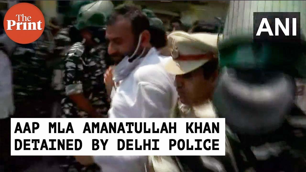 AAP MLA Amanatullah Khan detained by Delhi police at Madanpur Khadar during anti-encroachment drive