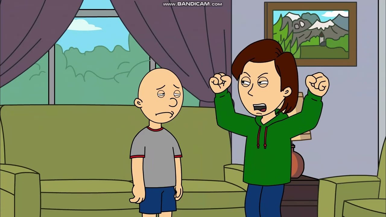 Classic Caillou Sells Caillou's Car at McDonald's Grounded/Punishment day