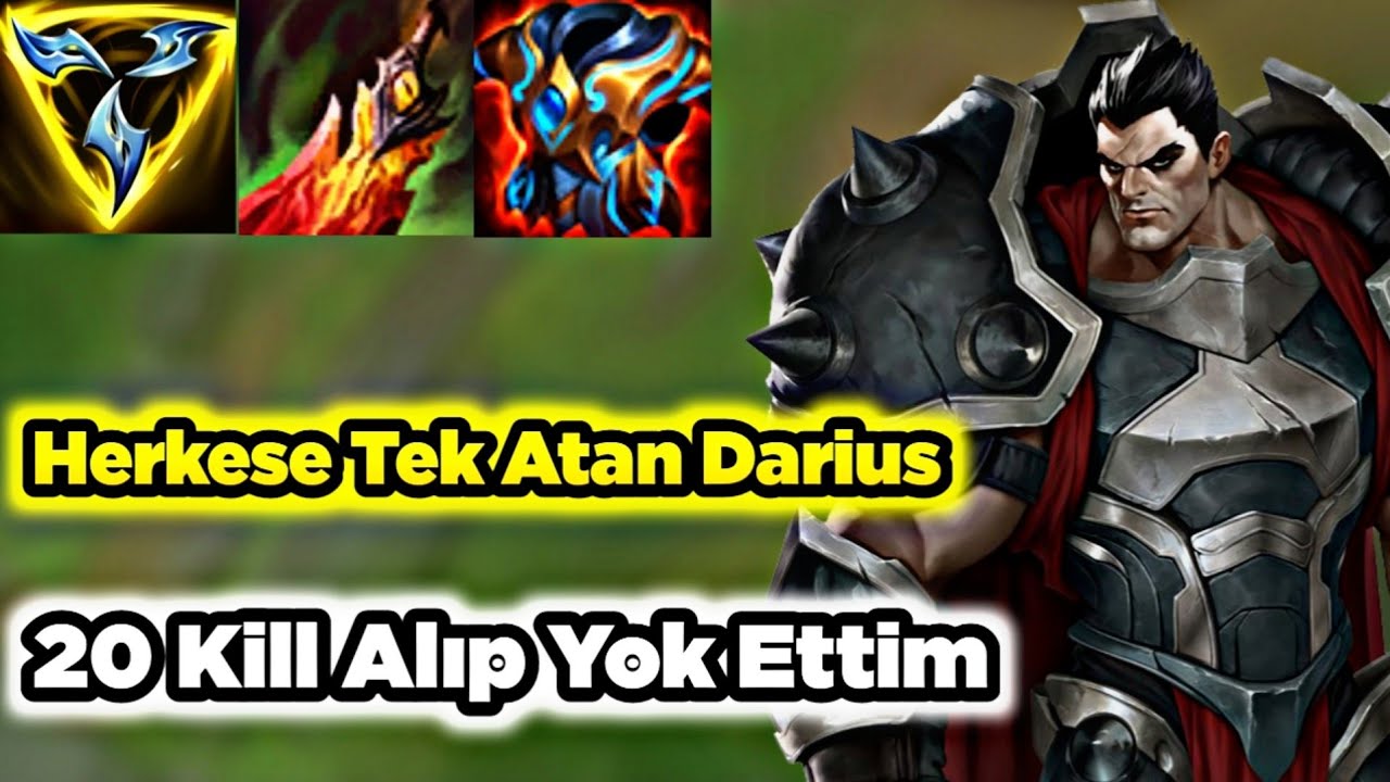 20 Kill Alıp Önüne Çıkan Herkese Tek Atan Darius 5 Kişiyi 1 Ulti İle Kesiyor Wild Rift