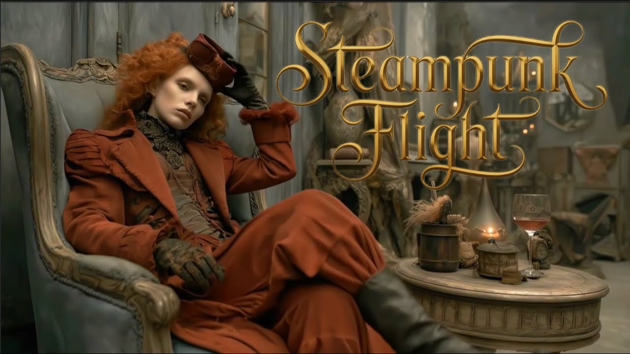 Meditative Steampunk Journey - Lost in the Clouds - AI Short Film