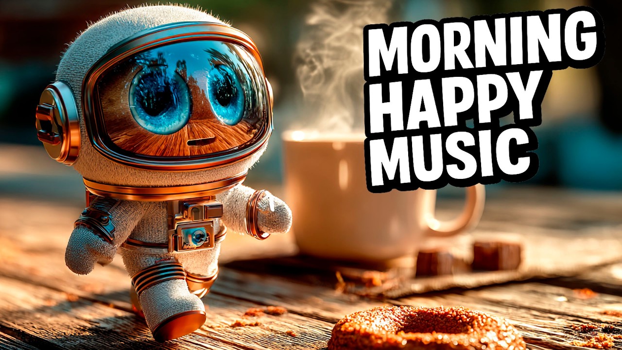 Morning Happy Music for a Smile-First Day ☀️🚀 Sunlit Session • Astronaut Moonwalk on Coffee Ring