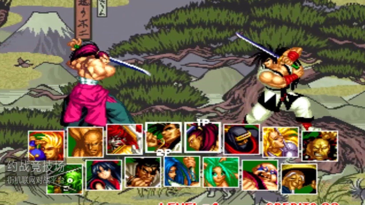 Samurai Shodown 2 无名 剑神 VS 东万不敗 (侍魂2)