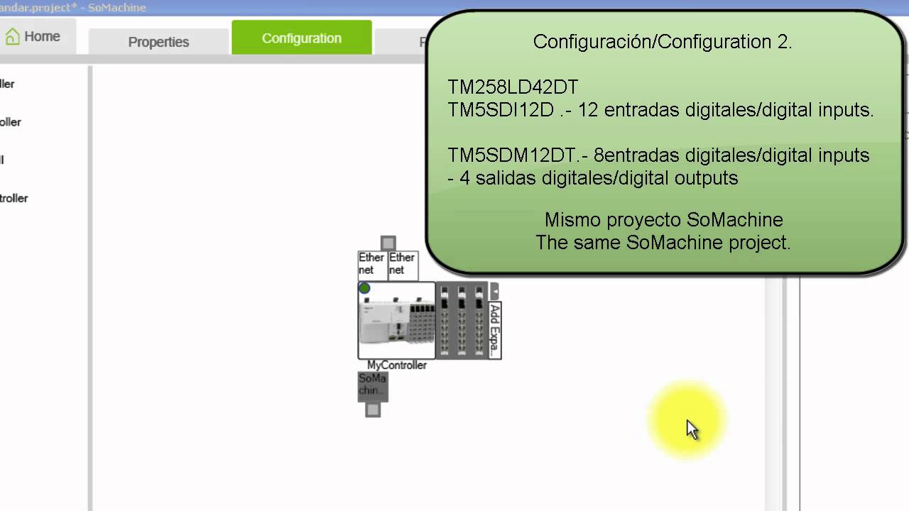 Schneider Electric SoMachine. Configurar módulos direccionables TM5 con controlador M258