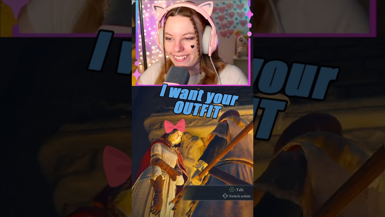 Trying to find cute outfit in Elden Ring! 😱 #shorts