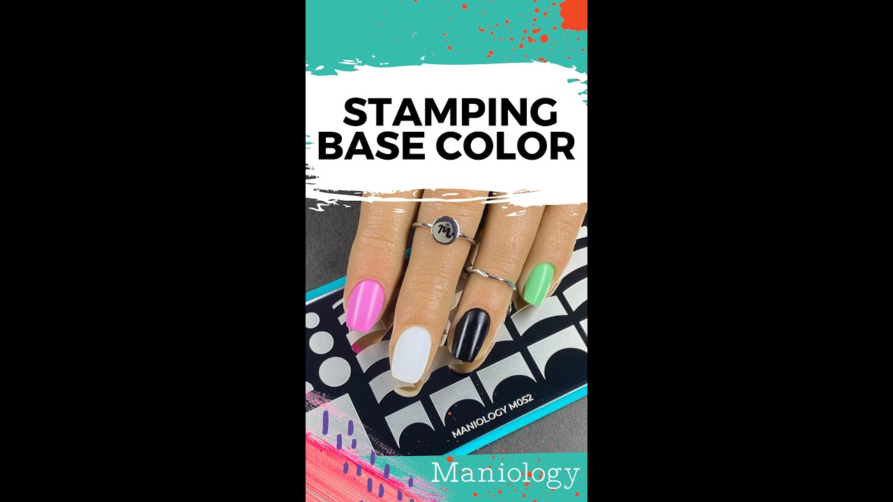 NAIL HACK: Stamping Base Color | Maniology #shorts