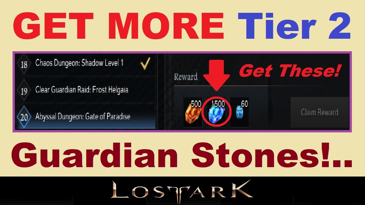 Don't Forget *THESE!*.. Get More ~TIER 2 GUARDIAN STONES!~ in Lost Ark.. (T2 Bottleneck Resources)