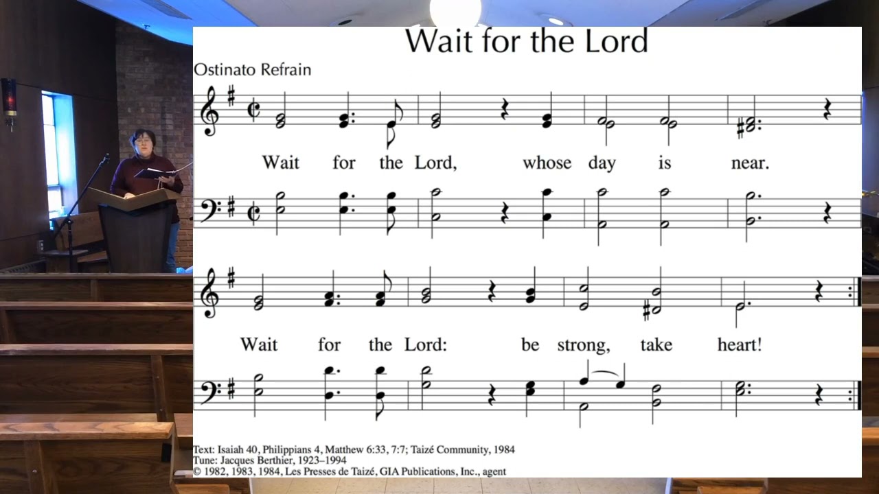 Taize - Wait for the Lord