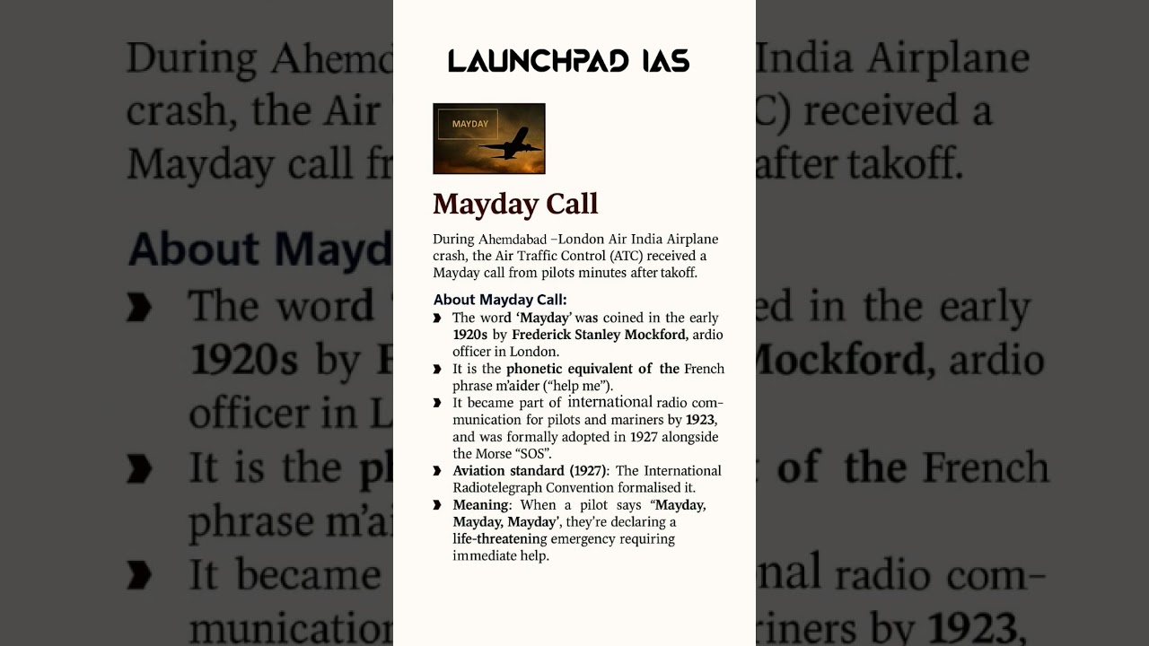 Why Pilots Say &ldquo;Mayday, Mayday, Mayday&rdquo; in Emergencies!