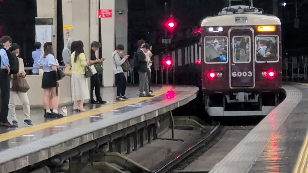 阪急6000系6003F 急行 大阪梅田駅発車