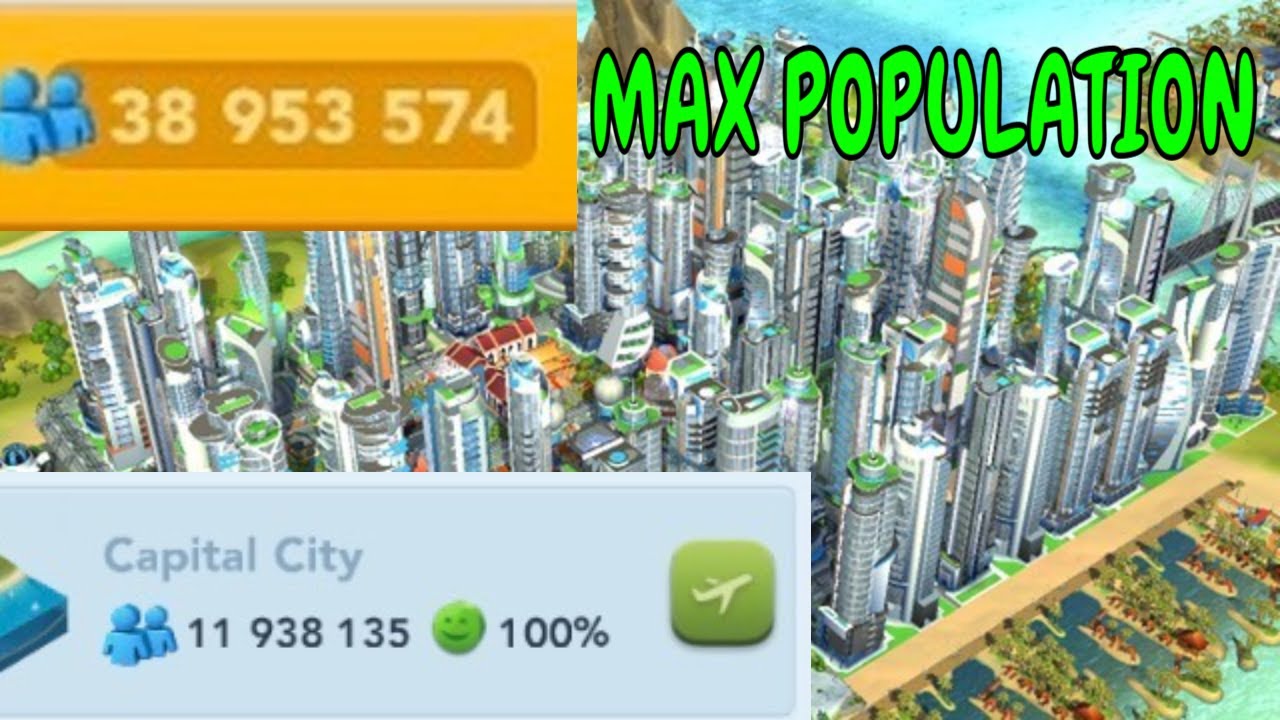 12M POPULATION In Simcity Buildit (40M population total)