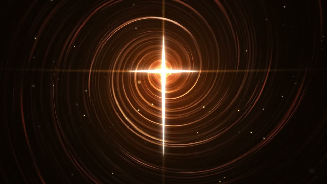 Warm Golden Cross with Spiraling Light | 1 Hour Joyful Kids Worship