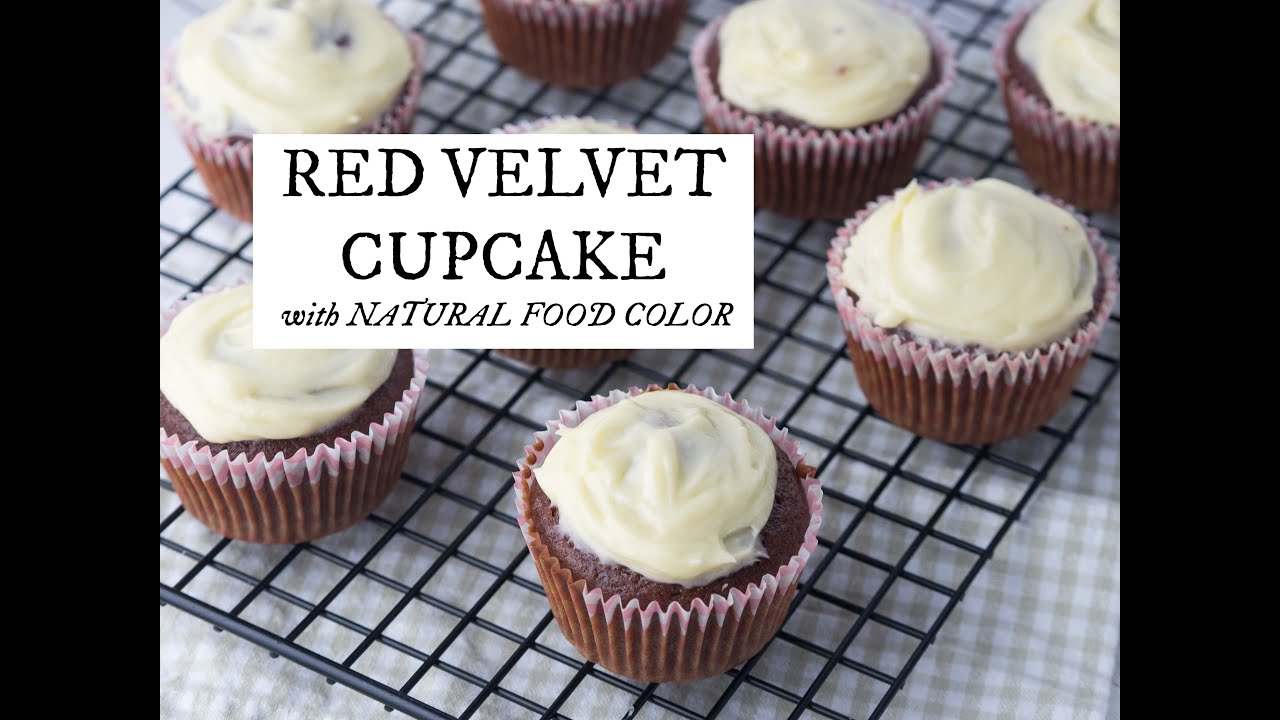 Red Velvet Cupcakes with beet root powder (Natural Food Color)