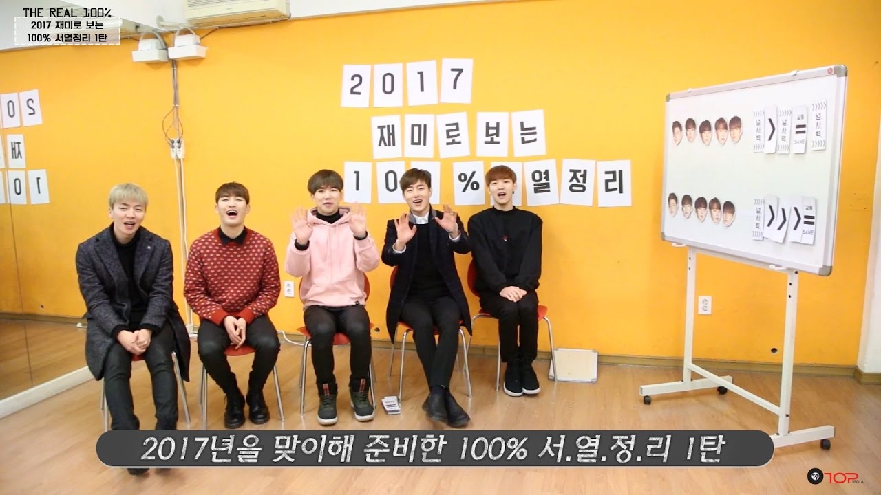 [The Real 100%]  2017 재미로 보는 100% 서열정리 1탄 (꿀잼주의)