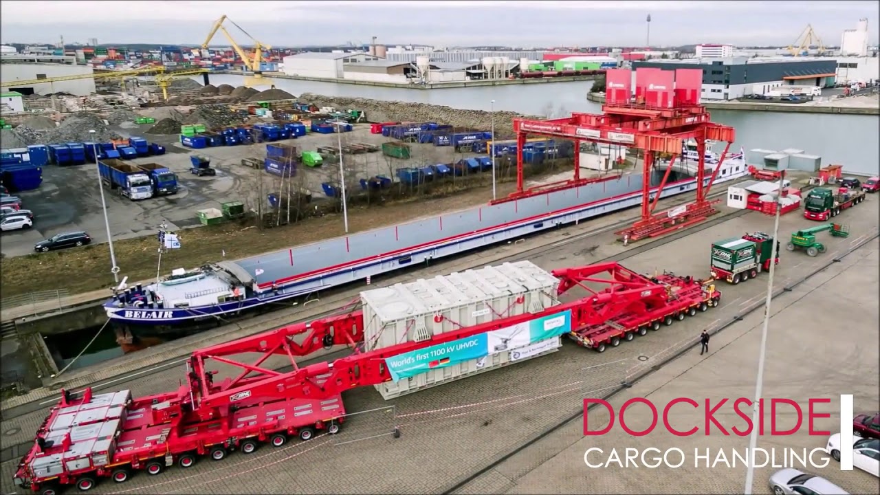 Transport of the most powerful transformer in the world 875 t