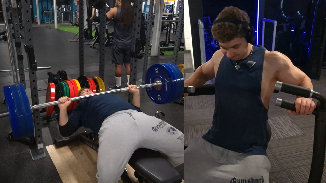 The Great Calorie Depression Day 40 - Lifting Heavy Weights While Tired With  My Chest.