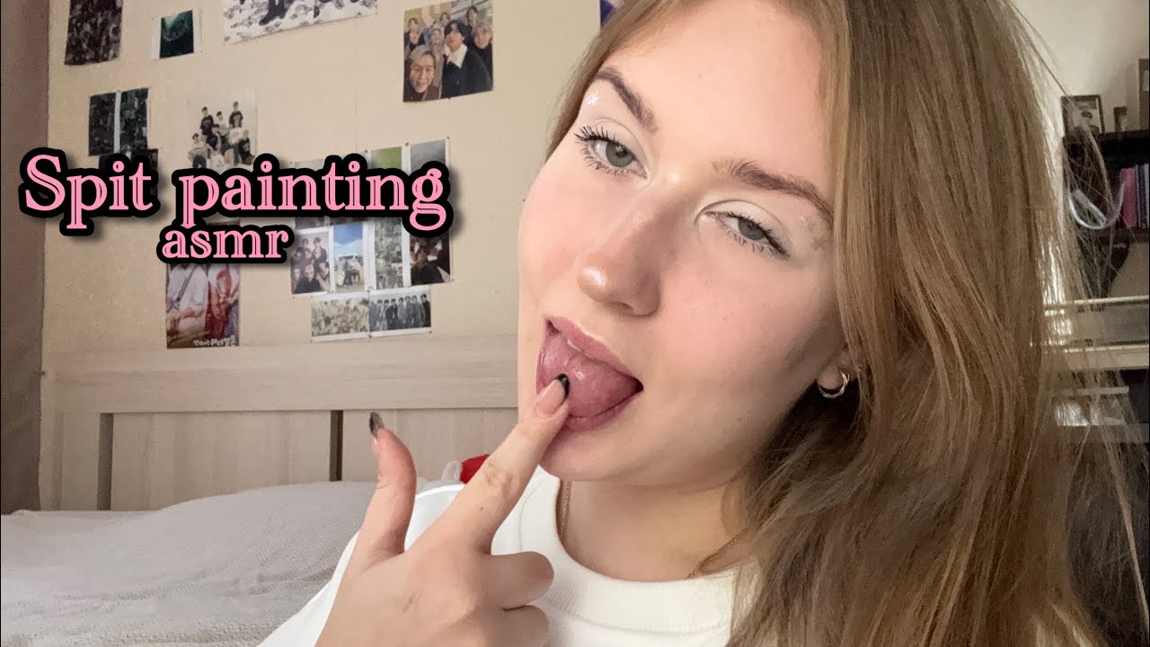 asmr spit painting без слов |asmr spit painting no taking |10 minutes 