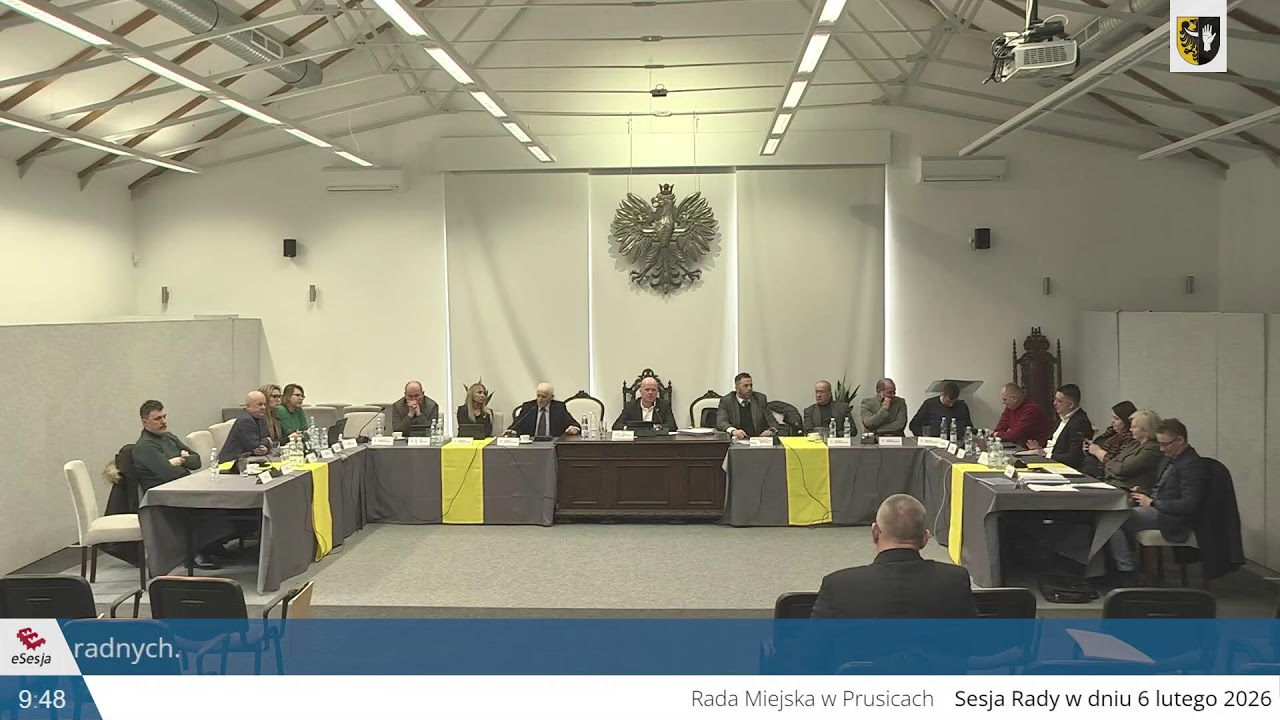 35 Sesja Rady Miejskiej w Prusicach z dnia 06.02.2026 r.