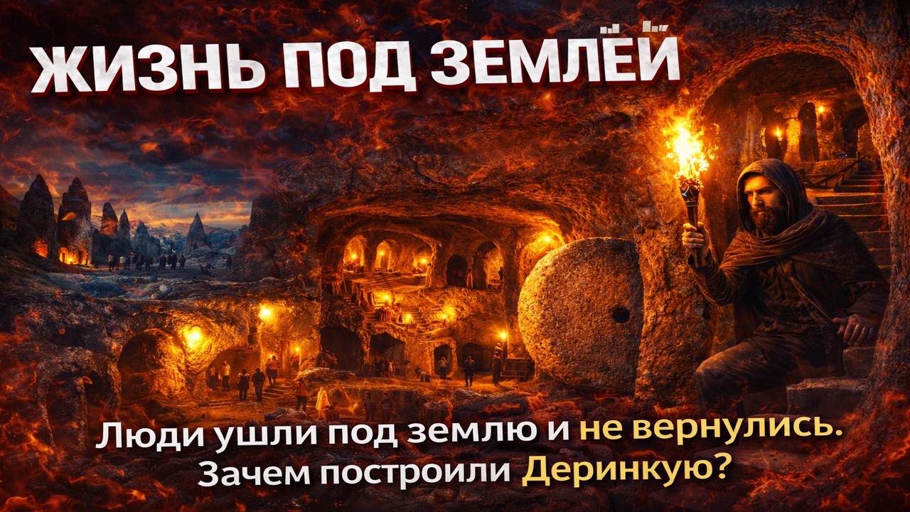 Что заставило тысячи людей жить под землёй? Тайна Деринкую