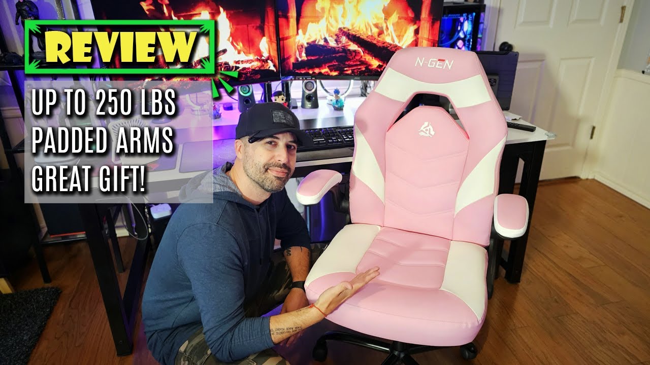 Super Cute Design: N-GEN Pink Gaming Computer Chair