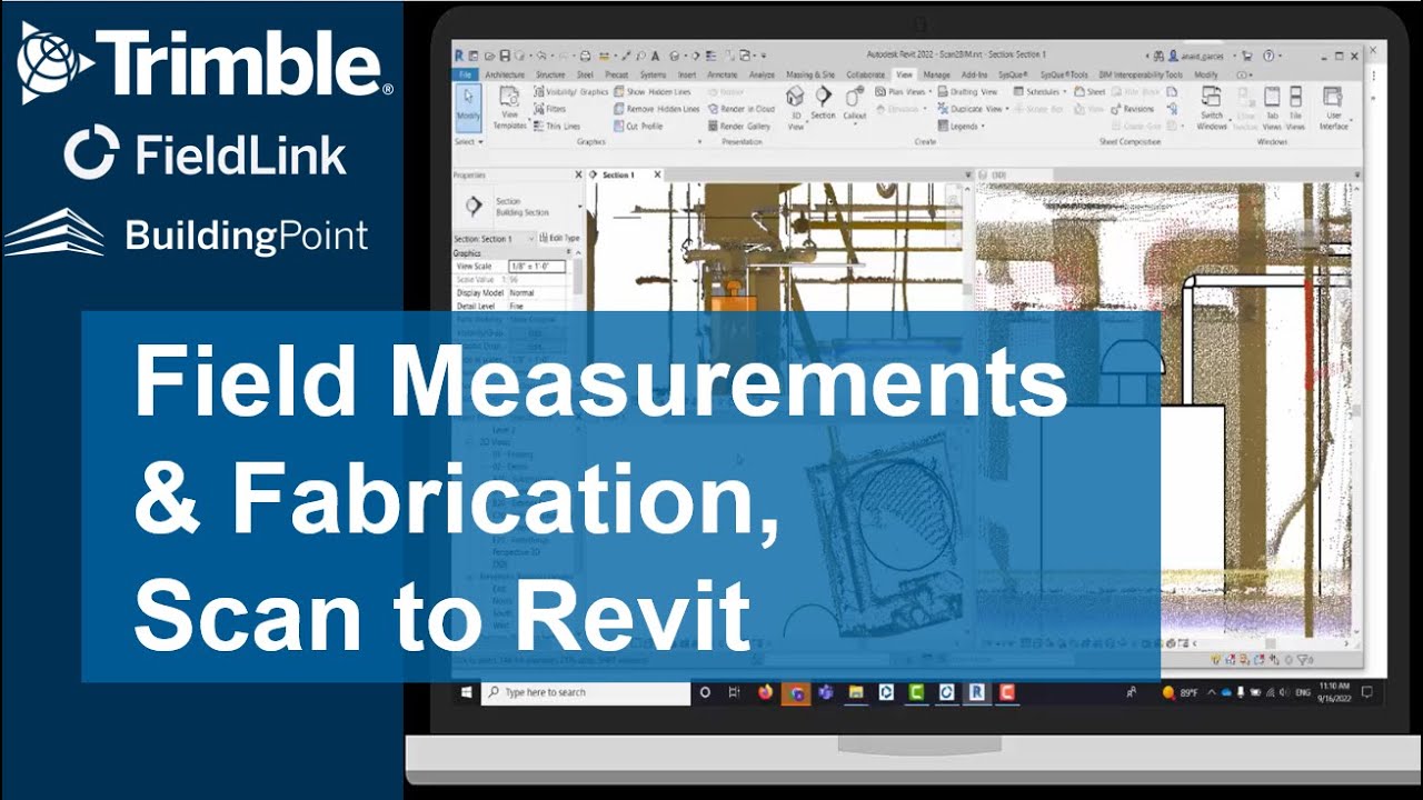 Trimble X7 Laser Scanner to Revit for Fabrication Design