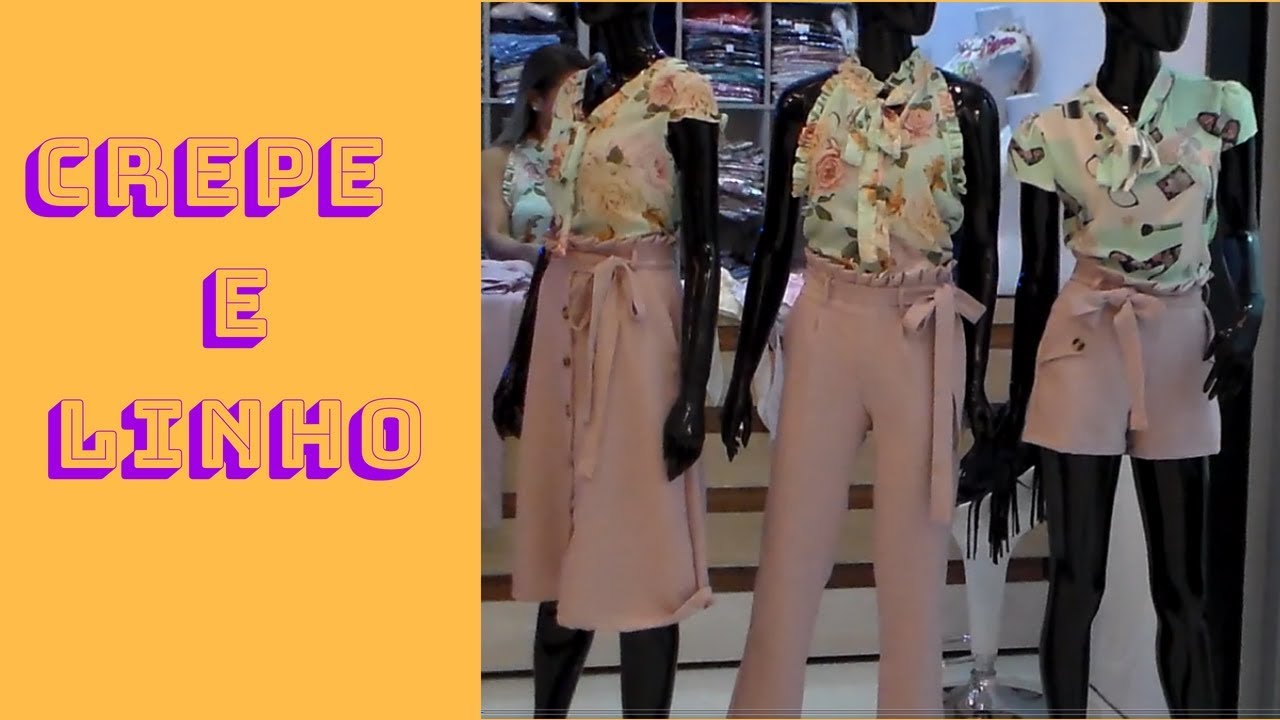 CALÇAS E SAIAS DE LINHO E BLUSAS DE CREPE A PREÇO BOM/BRÁS