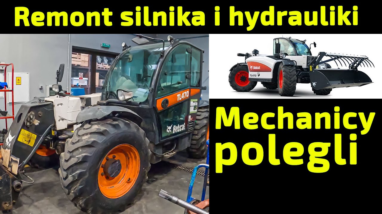 Mechanicy polegli przy naprawie ładowarki Bobcat TL 470 👉 Nasz serwis wyremontuje[Korbanek]