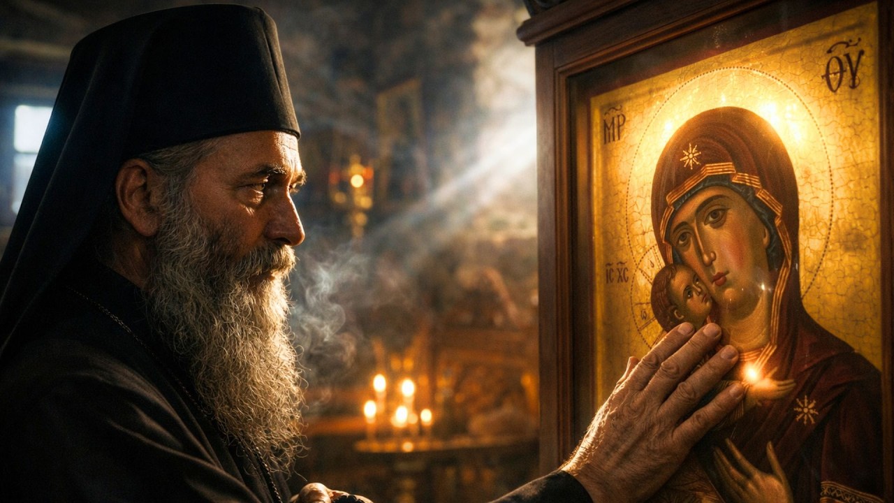 Афон воспевает Богородицу — Этот гимн пелся лишь в тишине.