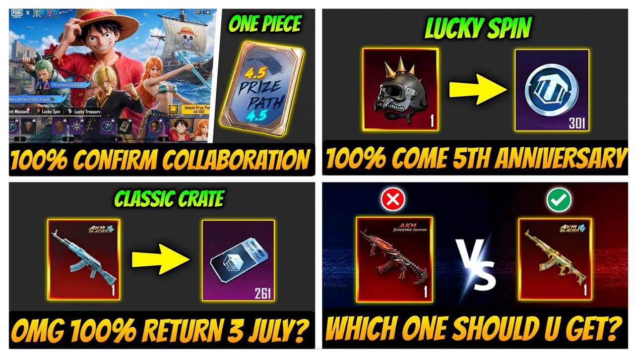 OMG🤯 AKM GLACIER RETURN CLASSIC CRATE &  INFERNO HELMET LUCKY SPIN | NEXT PRIZE PATH | AUG VS AKM