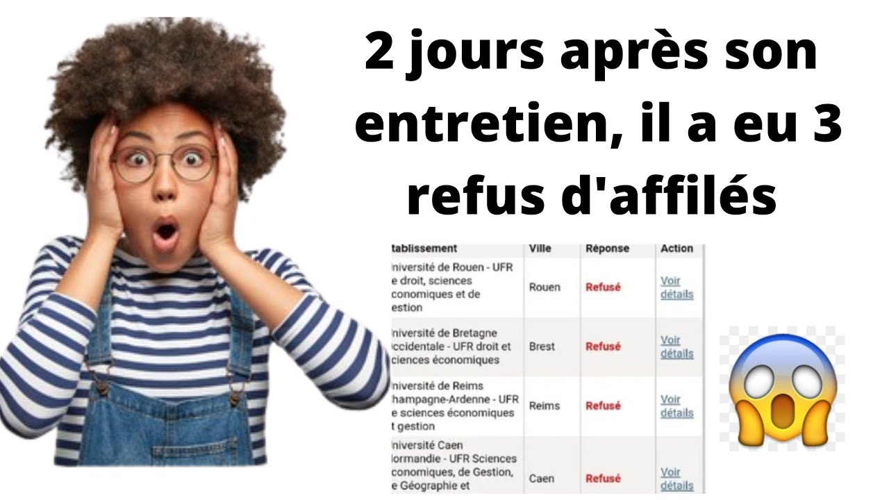 Témoignage: 2 jours après son entretien il a eu 3 refus d'affilés.