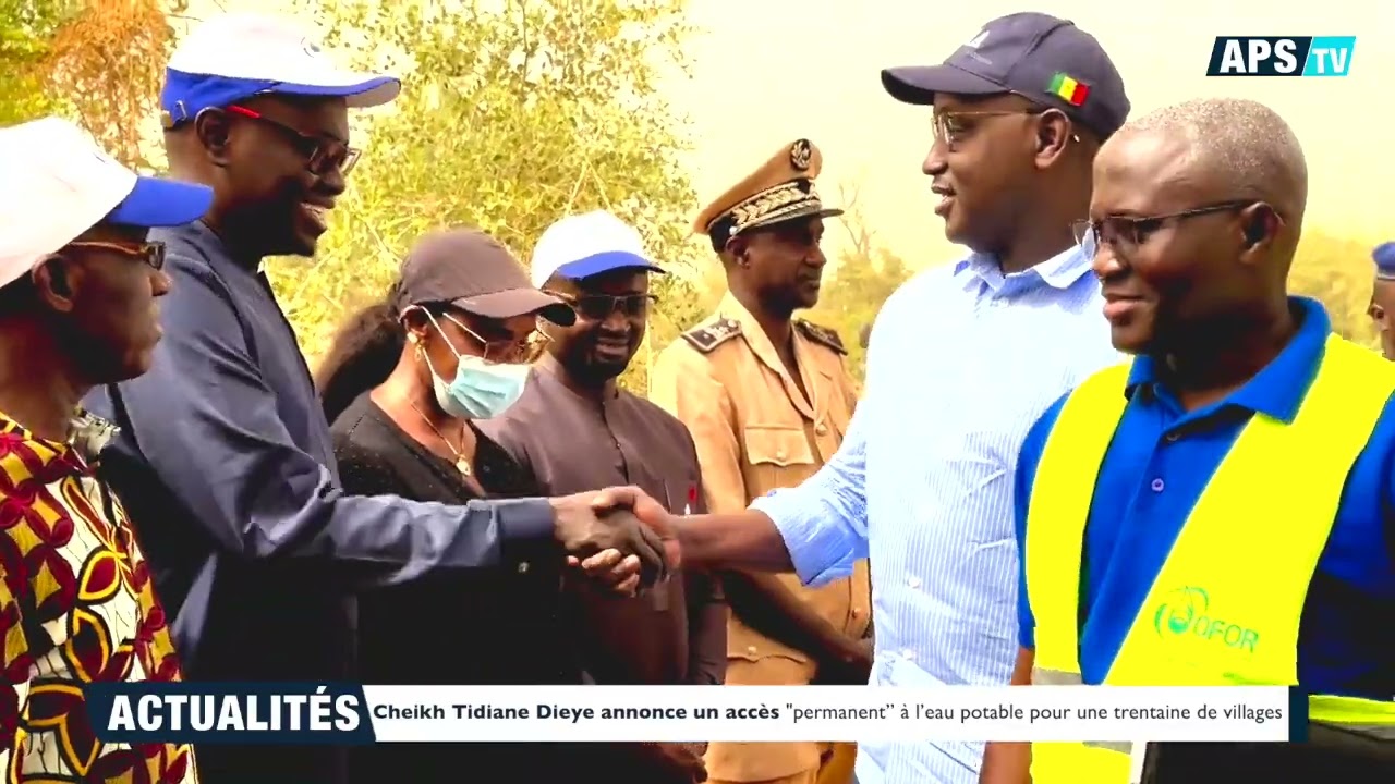 Cheikh Tidiane Dieye annonce un accès "permanent” à l’eau potable pour une trentaine de villages