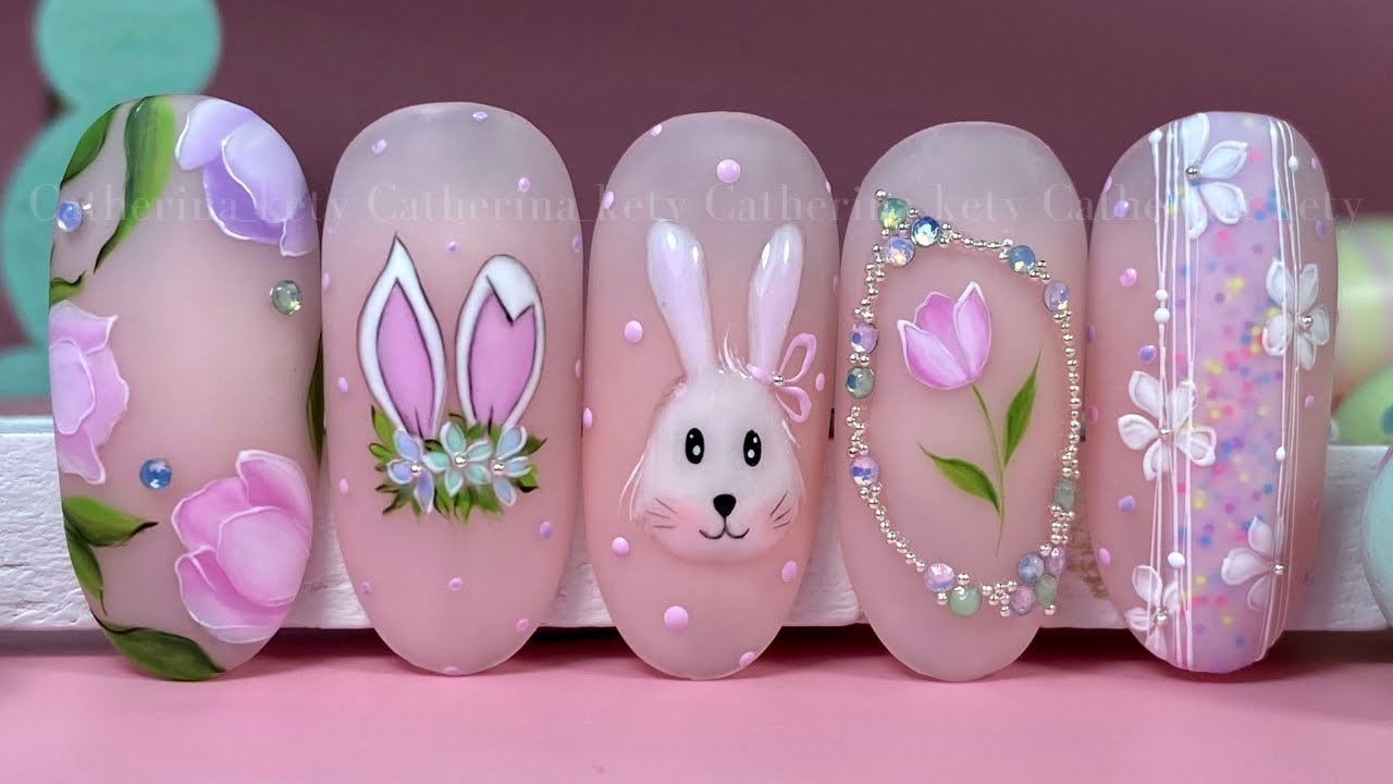 Easter Nail ART|Easter Nails|Bunny Nail Art|Nail Art per Pasqua|Madam Glam 💝