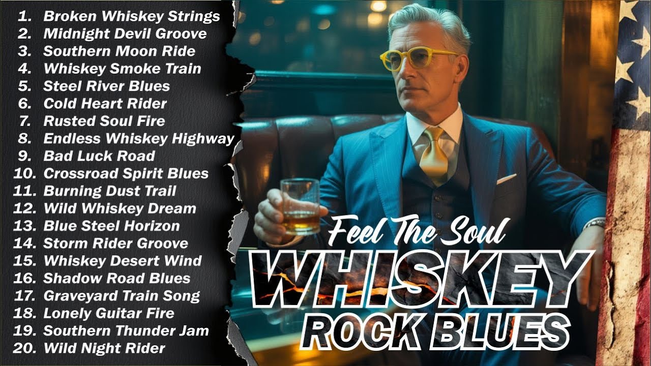 🎸 The Best of Whiskey Blues 🎶 Timeless Blues Rock Songs for Relax, Chill & Night Vibes