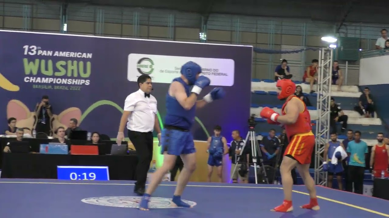 13th Pan American Wushu Championships Sanda Men's +90kg - Brazil vs. USA