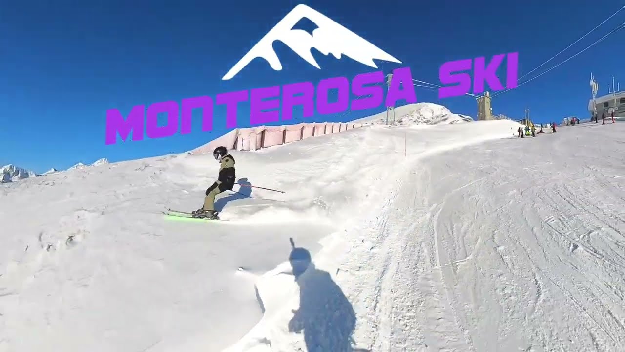 Wonderful Bluebird Day in Monterosa Ski - Pistone Betta