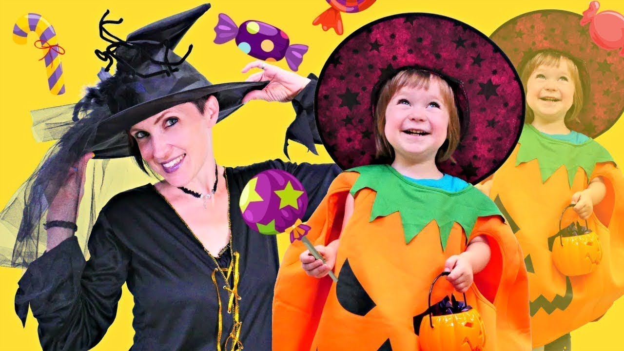 Scegliamo il vestito per Halloween insieme alla bambina Bianca! Video per bambini. Mi chiamo Bianca