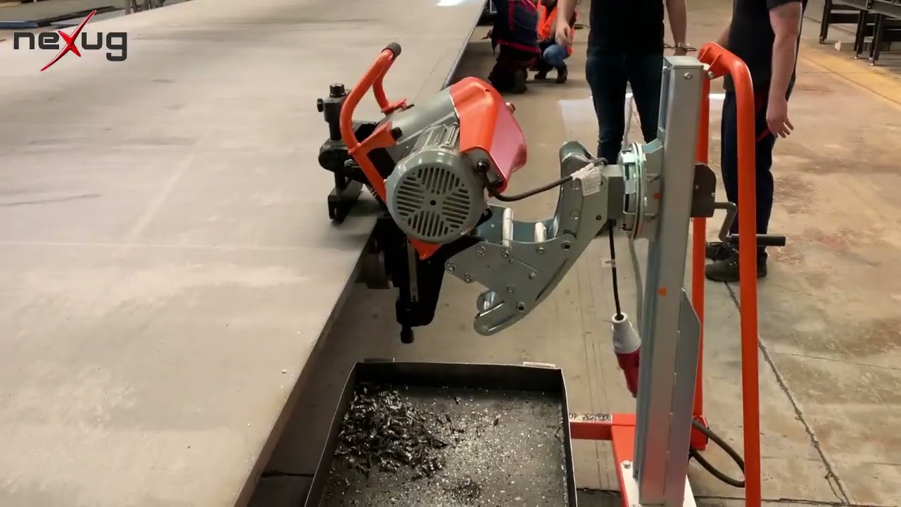 Bevelling Machine UZ29 SPEEDER sold in the German 🇩🇪 production of steel structures. 👷&zwj;♂️