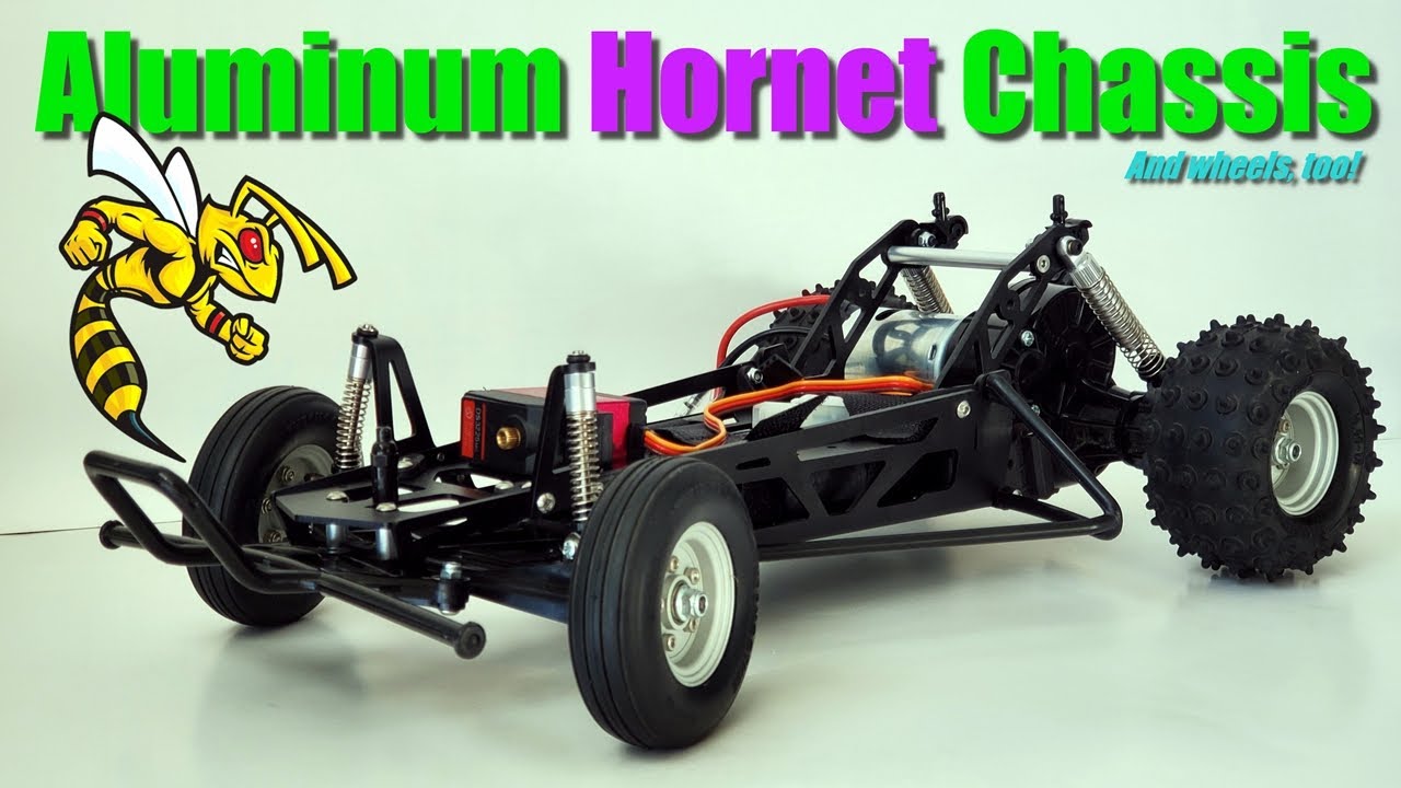 Модернизация алюминиевого шасси и колес Tamiya Hornet!