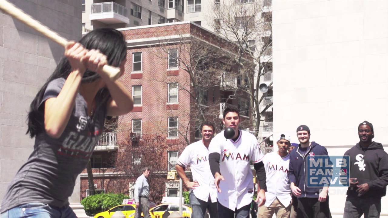 Christian Yelich and Garrett Jones Bash Water Balloons