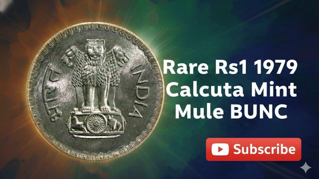 Rare Rs1 1979 Calcutta Mint Mule BUNC| Rare Rs2 1992 Noida AUNC| Rare 1/2 Rupee Legend Variety|#coin