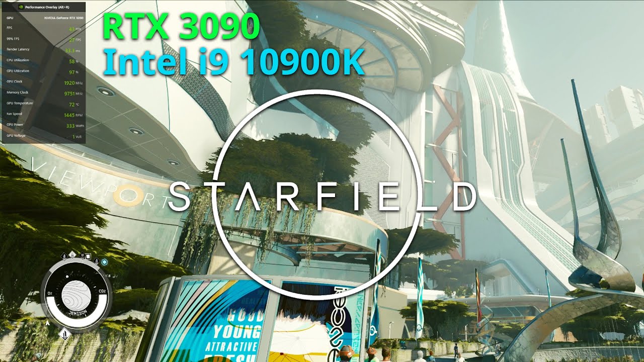 Starfield PC Max Settings - RTX 3090 Intel i9 10900K Performance