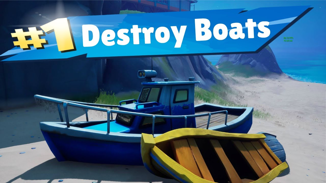 How to Destroy Boats in Fortnite