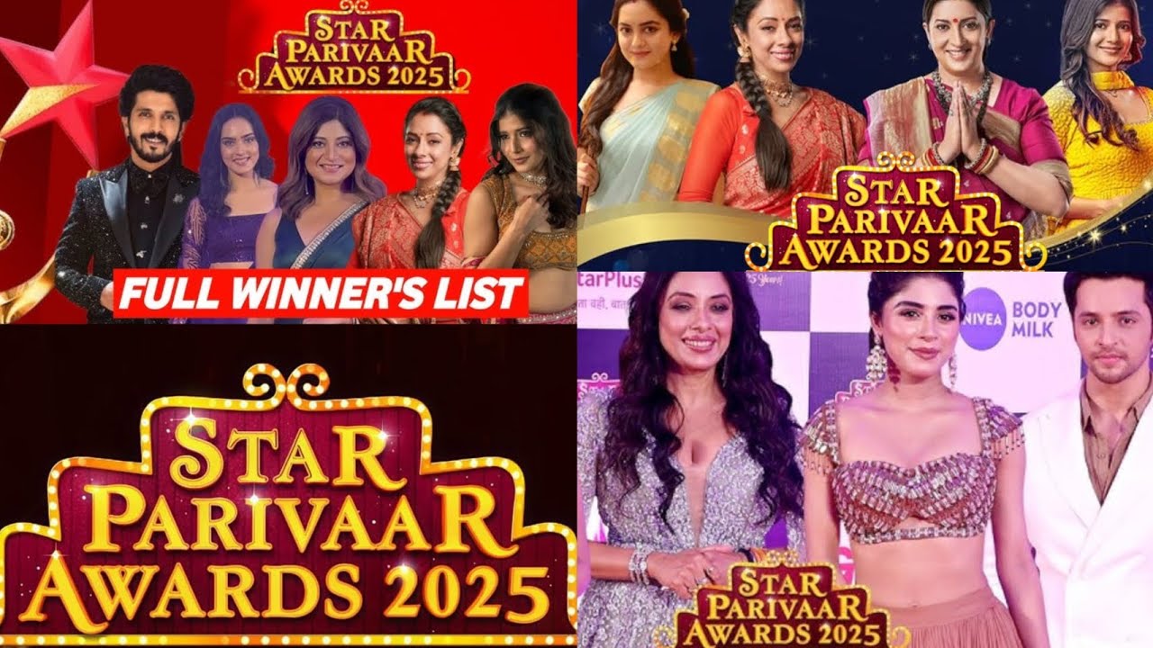 ⭐ Star parivaar awards🏆 2025 full winners list !#bestjodi ,bahu, beta &more