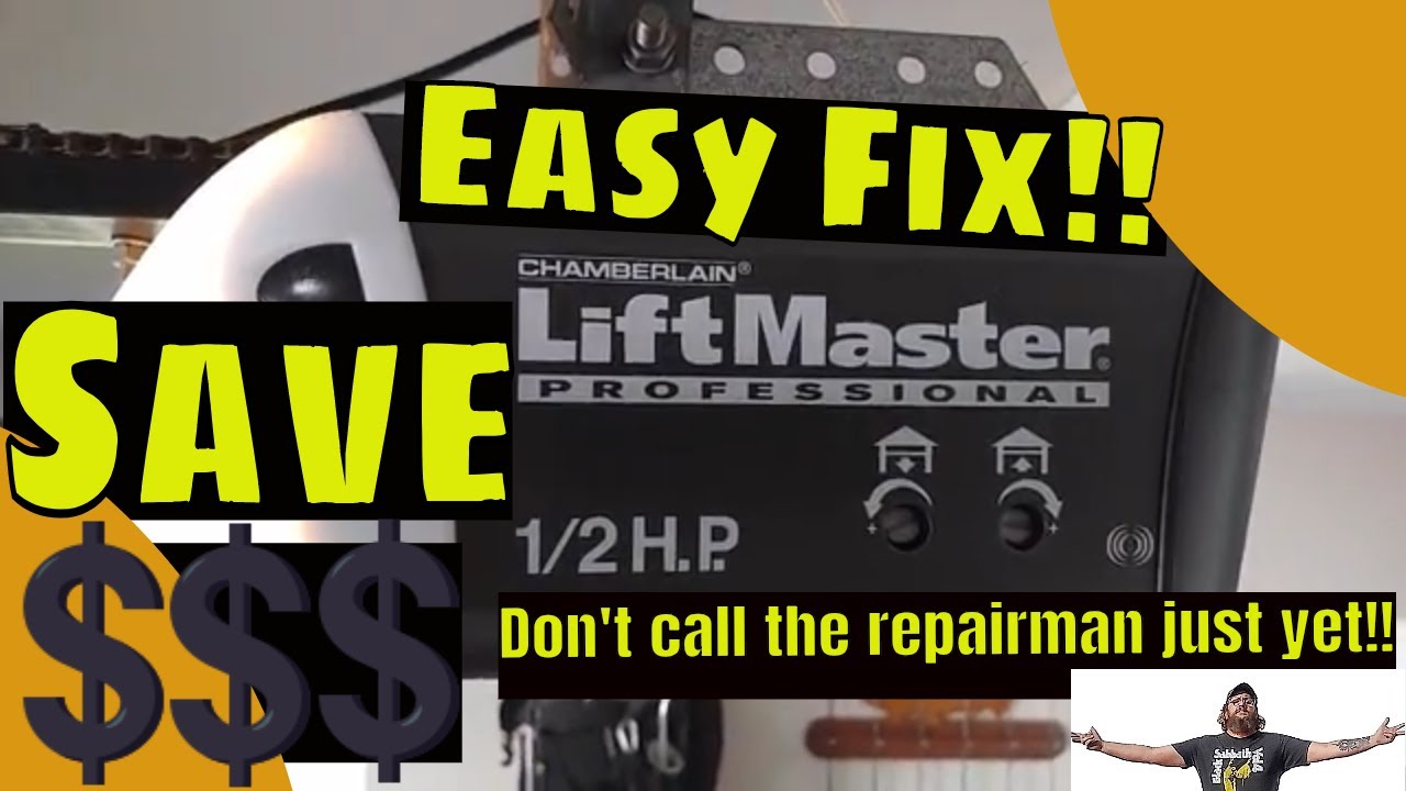 Гаражные ворота застряли в открытом положении | Чемберлен LiftMaster издаёт жужжащий звук