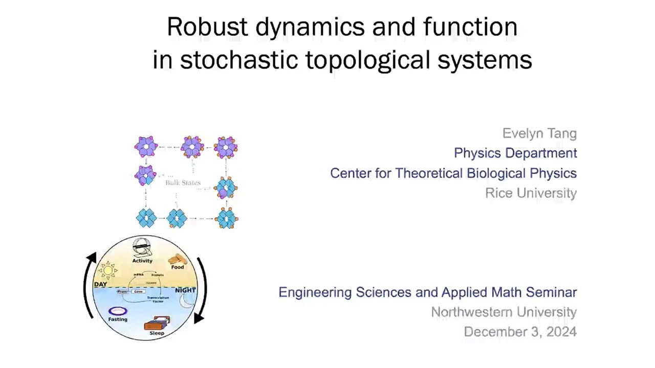 Evelyn Tang: Robust Dynamics and Function in Stochastic Topological Systems