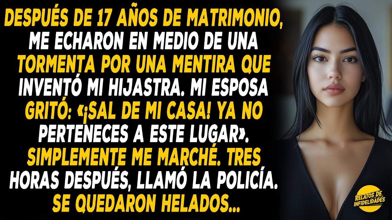 Después De 17 Años De Matrimonio, Me Echaron En Medio De Una Tormenta Por Una Mentira Que Inventó...