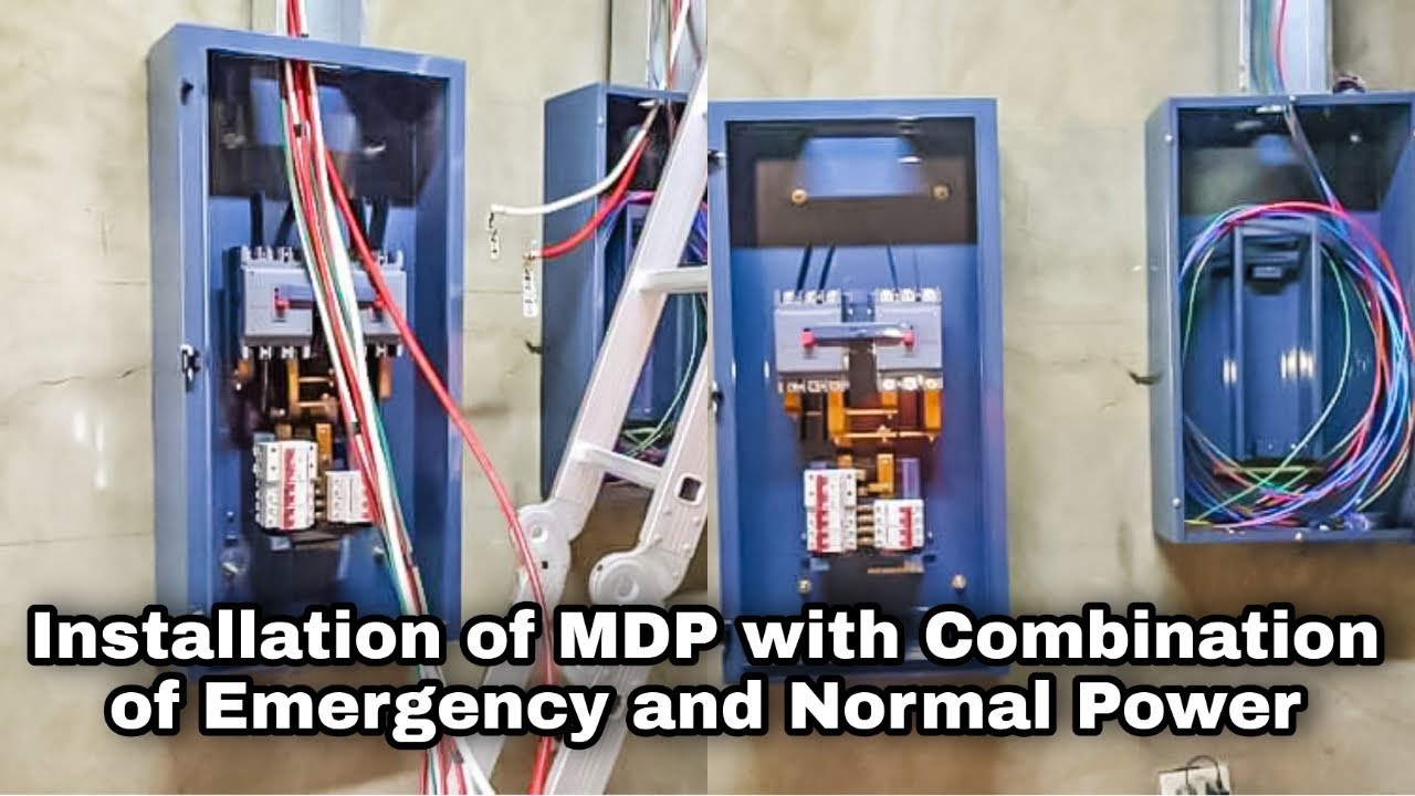 Installation of MDP with Combination of Emergency and Normal Power | Pinoy Electrical Warrior